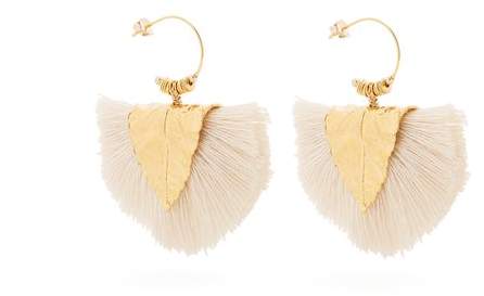 ELISE TSIKIS Agia tassel-drop gold-plated earrings