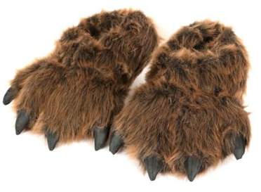 Wishpets Furry Grizzly Bear Slippers
