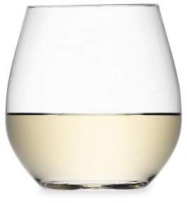 Set of Four Stemless White Wine Glasses