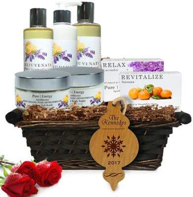 Pure Energy Apothecary Ultimate Body Pure Aroma Holiday Gift Set with Basket