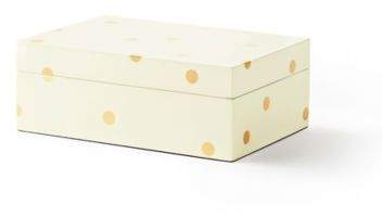Gold Dot LacquerTM 9.5-Inch x 6.5-Inch Stacking Box