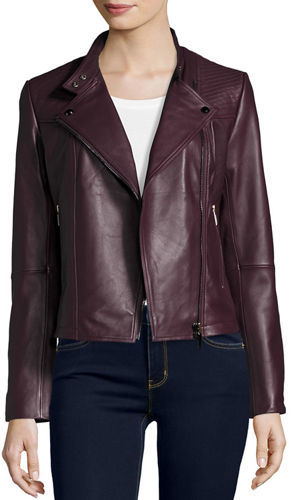 Quilted Leather Moto Jacket