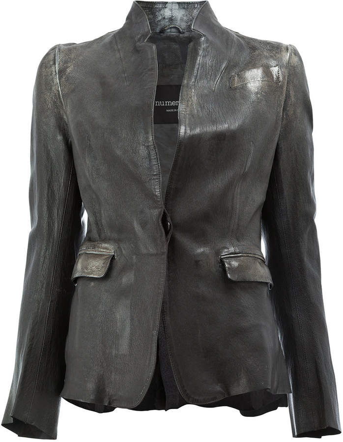 fitted warped jacket