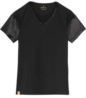 Desert Satin-Paneled Jersey T-Shirt