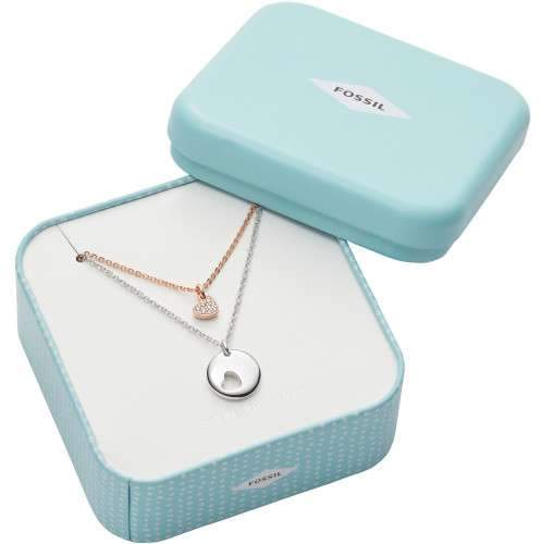 Sterling Halskette roségold/silber