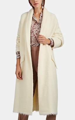 Etoile Isabel Marant Women's Faby Bouclé Oversized Coat - White