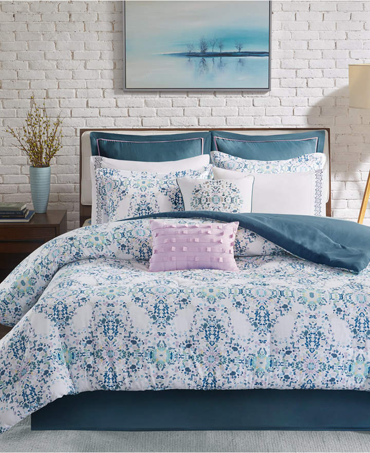 Madison Park Vero 10-Pc. Cotton Reversible California King Comforter Set Bedding