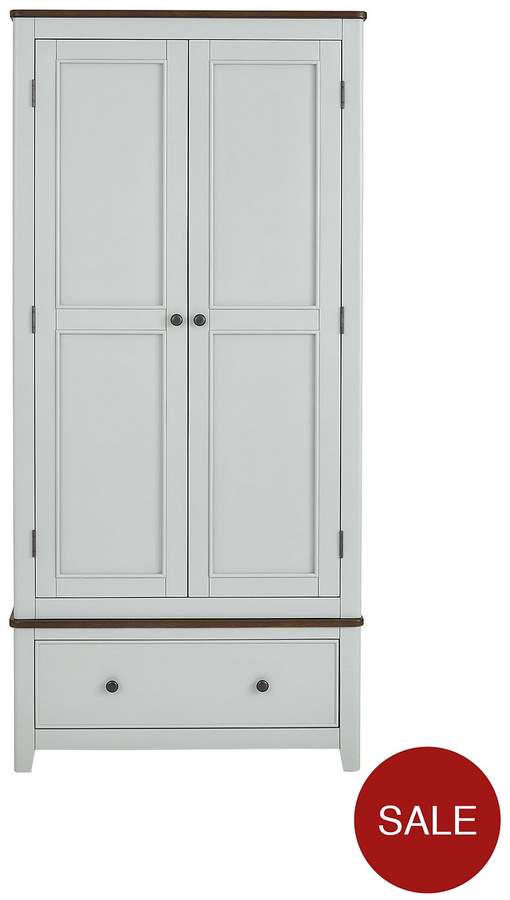 Luxe Collection Newport Painted 2 Door 1 Drawer Wardrobe