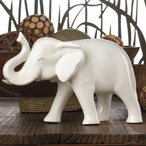 Ceramic Elephant Figurine