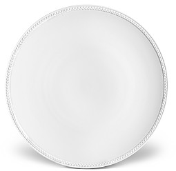 Soie Tressee White Dinner Plate