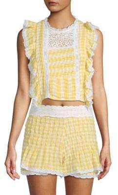 Tessa Lace-Trimmed Cotton Set