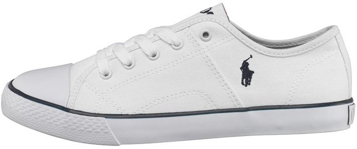Junior Boys Dyland Canvas Shoes White/Navy