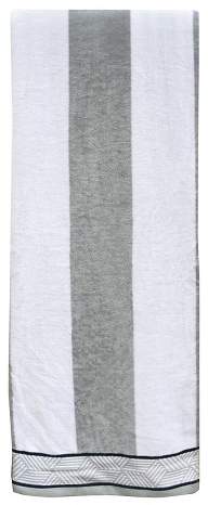 Stripes XL Beach Towel Gray