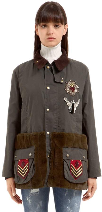 Barbour-Jacke Mit Patches