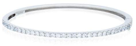 Shay Schmaler 18kt Weißgoldarmreif mit Diamanten