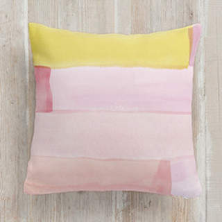 Abstract Watercolor Square Pillow