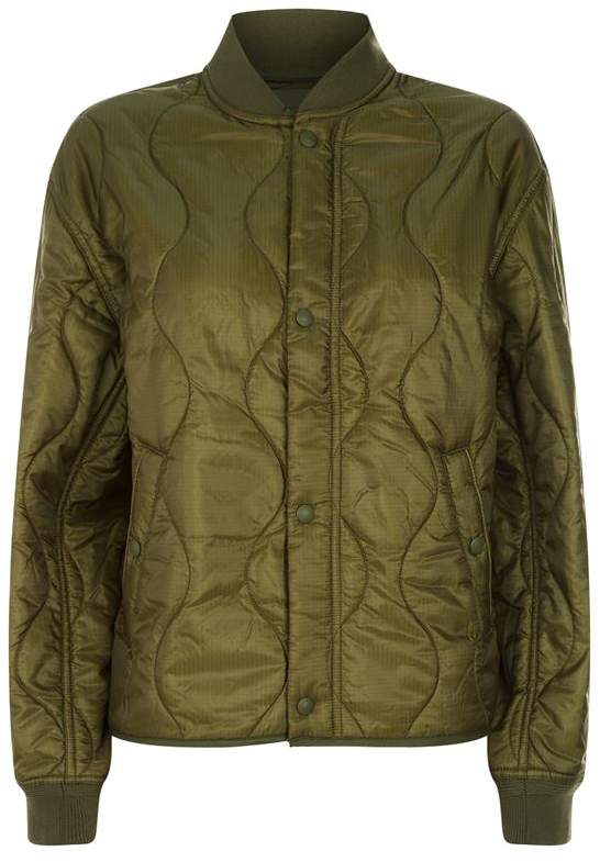 Quilted Bomber Jacket