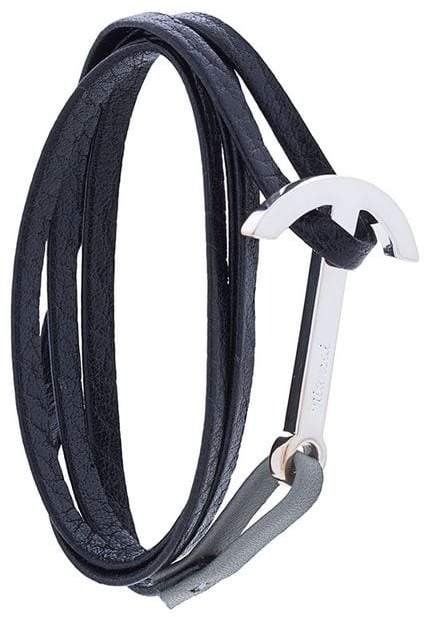 modern anchor on rope bracelet