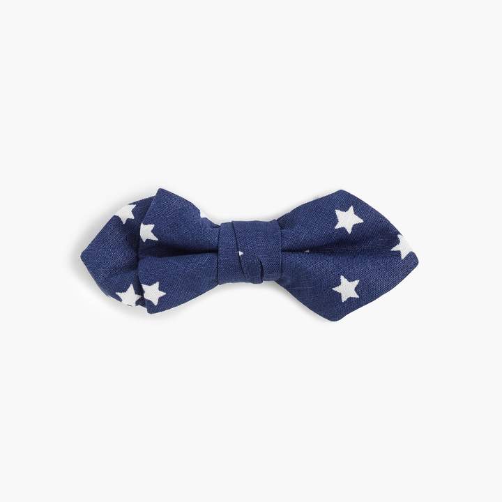 Boys' critter cotton bow tie in stars