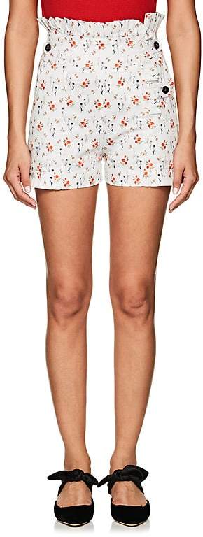 Teija Women's Floral Stretch-Cotton Poplin Shorts