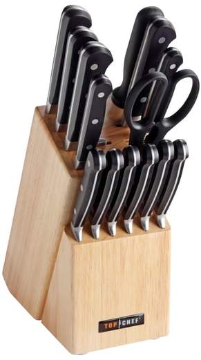 TOP CHEF Premier 15-Piece Knife Block Set