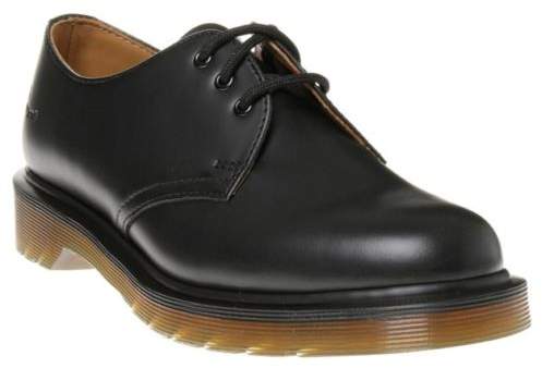 New Boys Black 1461 Leather Shoes Lace Up