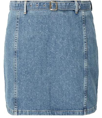Jeansrock mit Gürtel