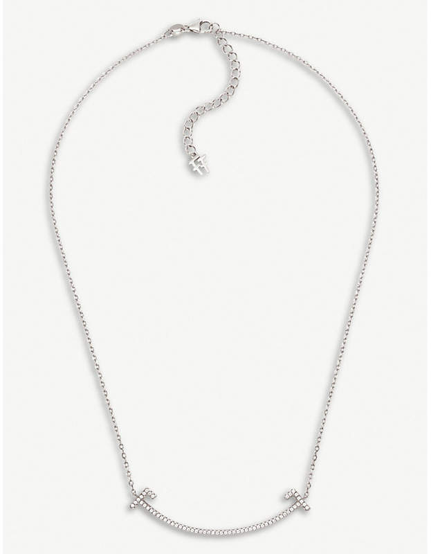 My FF sterling silver and cubic zirconia necklace