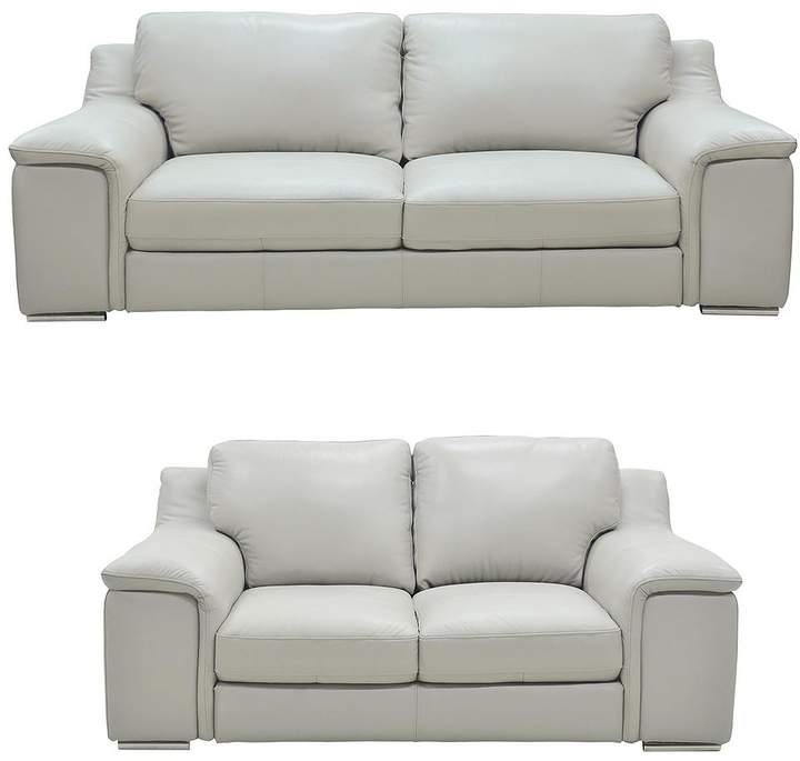 Sleek 3 Seater + 2 Seater Premium Leather Sofa Set