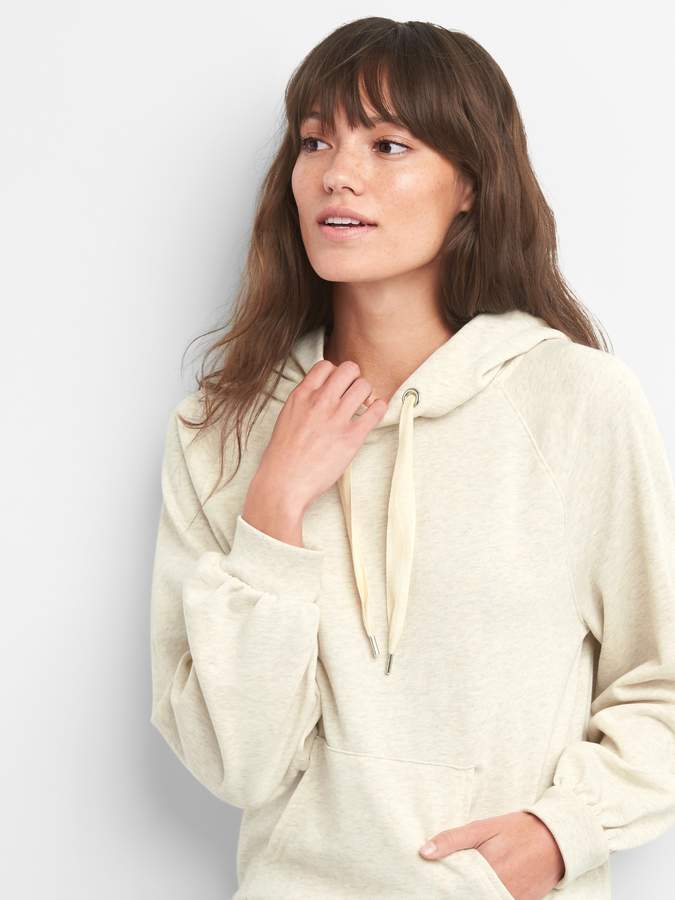 Blouson sleeve pullover hoodie