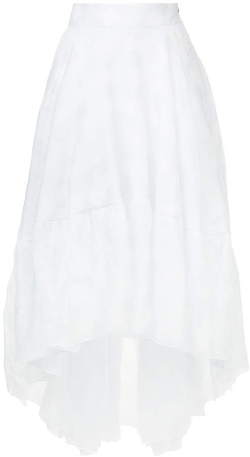 asymmetric layered skirt