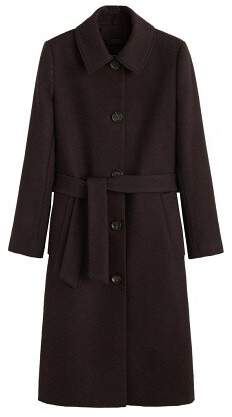 Structured wool coat
