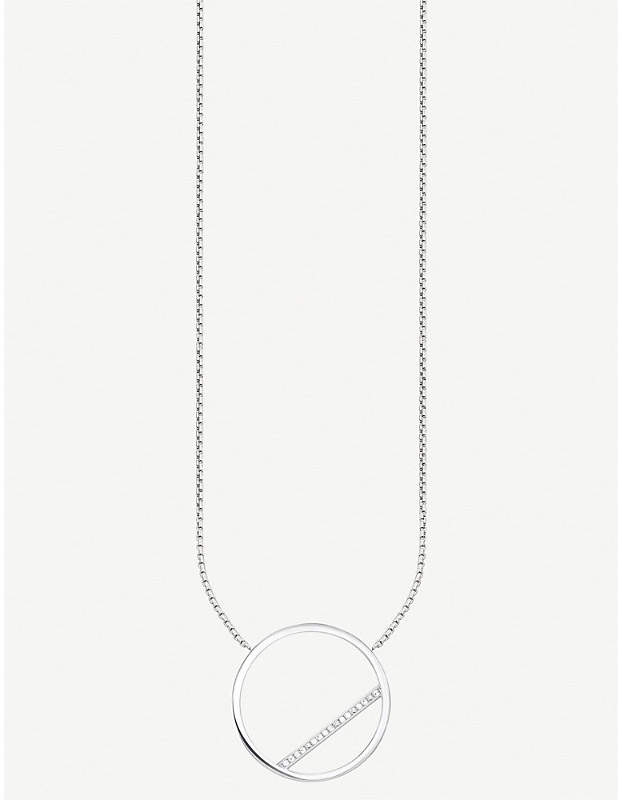 Glam & Soul Circle sterling silver necklace