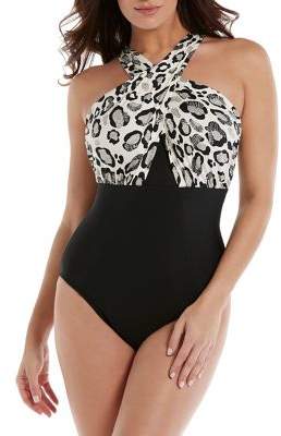 Purrfectly Posh One-Piece Swimsuit