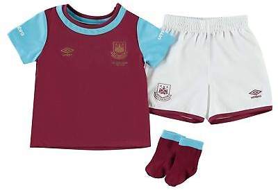 Kids West Ham United Home Mini Kit 2015 2016 Baby Shirt Shorts Socks