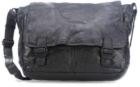 FredsBruder Library 17'' Laptoptasche genarbtes Rindsleder schwarz
