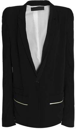 Silk-Crepe Blazer