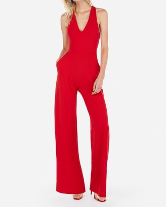Express Cross Back Wide Leg Jumpsuit