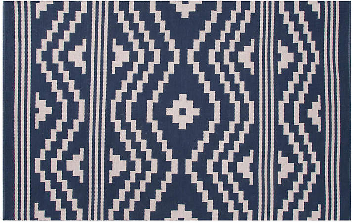 Cadm Flat-Weave Rug - Blue/Ivory - 5'x8'