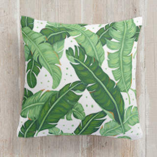 Banana Leaves Self-Launch Square Pillows