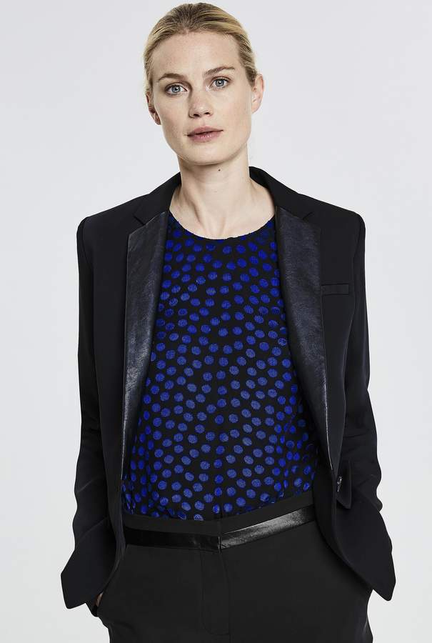 Long Tall Sally Evening Suit Jacket with PU Trim