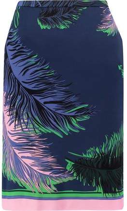 Printed Cady Mini Skirt