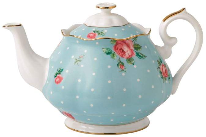 Polka Blue Vintage Teapot (1.25L)
