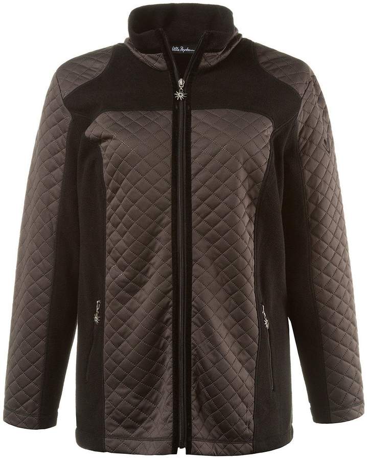 Fleecejacke Edelweiss dunkelbraun NEU