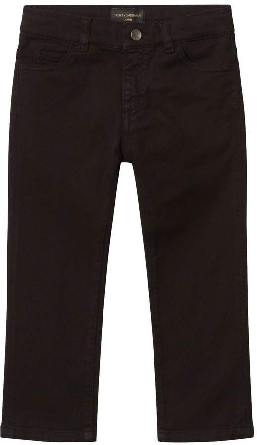 Black Jeans with Muscial Note Applique