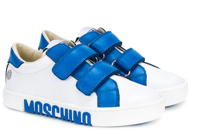Moschino Kids touch strap sneakers