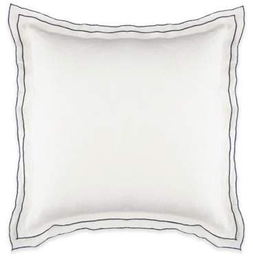 Biarritz European Pillow Sham in White/Indigo