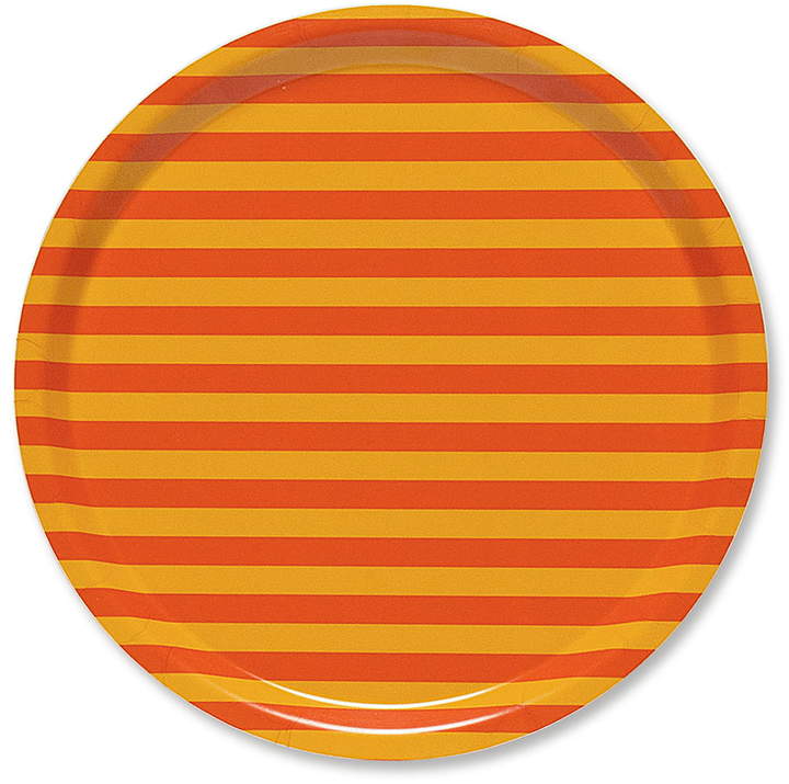 Tasaraita Tablett rund Ø 31 cm, Orange / gelb (Frühling 2018)