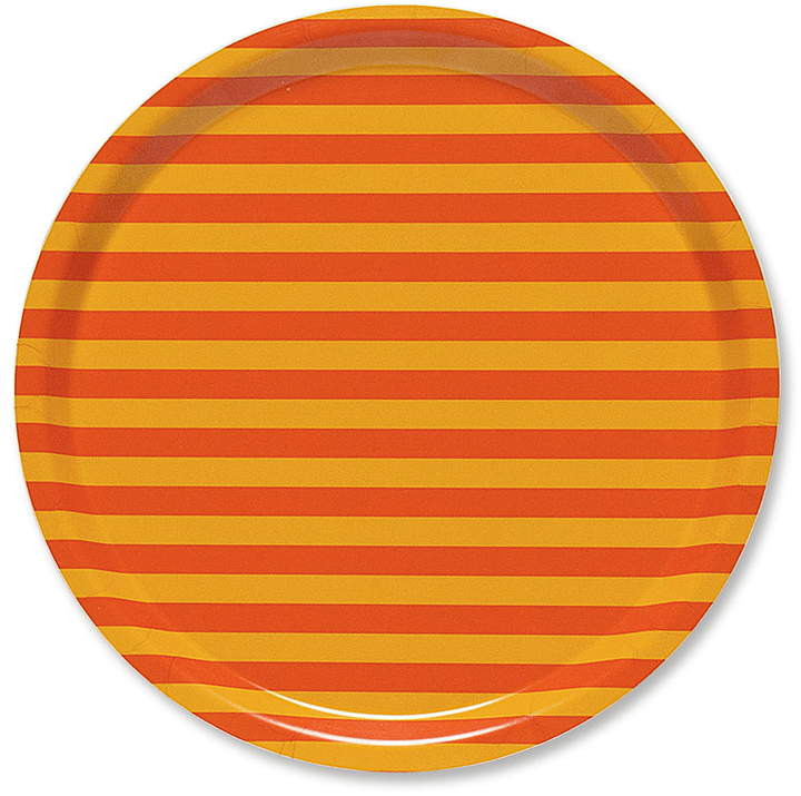 Tasaraita Tablett rund Ø 31 cm, Orange / gelb (Frühling 2018)