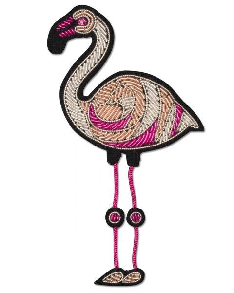 Styleserver DE Macon&Lesquoy Stickbrosche Flamingo